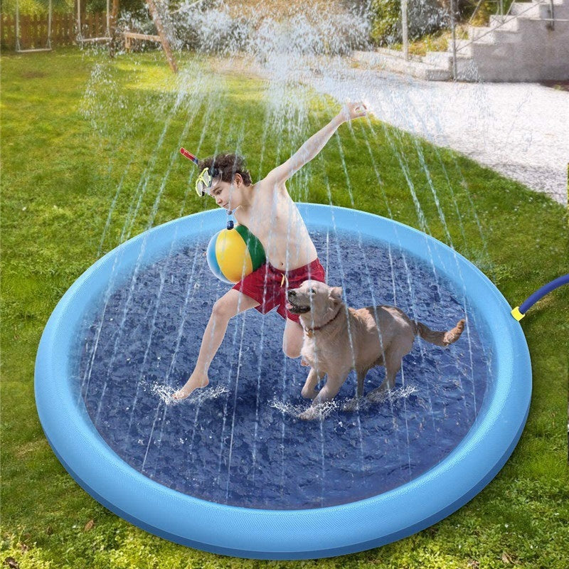 Luxury Pet Water Spray Splash Pad for Kids & Pets🐾 Pet Dog Pool Summer Outdoor Water Toys Gifting By Julia M