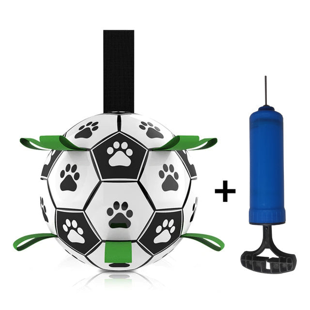 Interactive Pet Football Soccer Ball for Dogs Interactive Pet Football Health and Care - 10p football with pump set