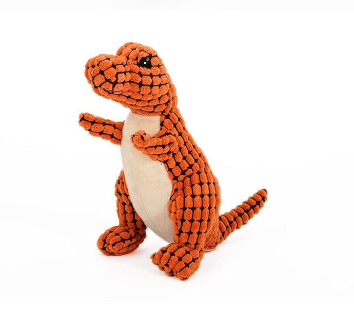 Giant Dog Dinosaur Interactive Chew Toy π¦ pet toys Gifting By Julia M Orange 25cm