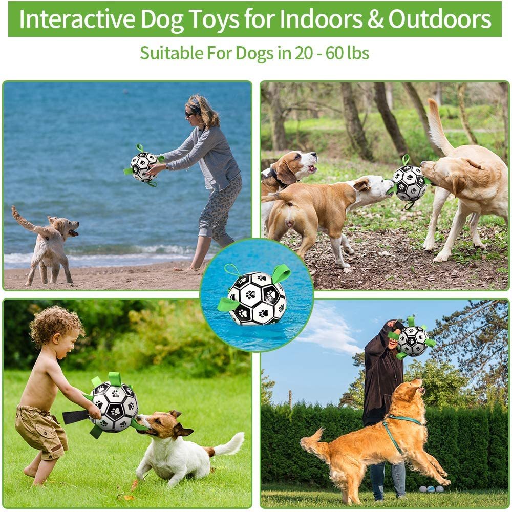 Interactive Pet Football Soccer Ball for Dogs Interactive Pet Football Health and Care - 10p