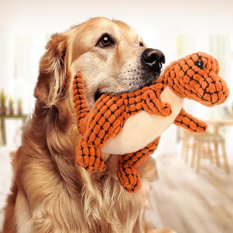 Giant Dog Dinosaur Interactive Chew Toy π¦ pet toys Gifting By Julia M
