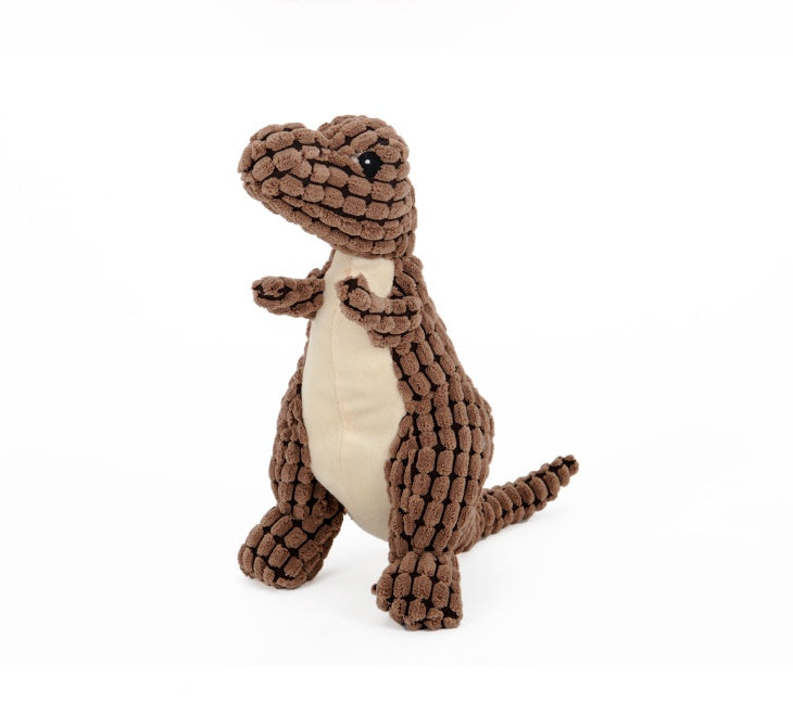 Giant Dog Dinosaur Interactive Chew Toy π¦ pet toys Gifting By Julia M Light Brown 25cm