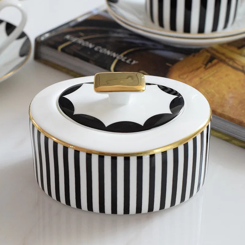 Elegant Ceramic Coffware Set with Mugs, Pot, and Tray for Weddings coffee tea sets gifting by julia m