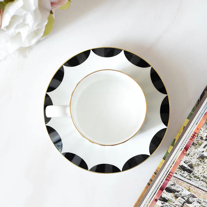 Elegant Ceramic Coffware Set with Mugs, Pot, and Tray for Weddings coffee tea sets gifting by julia m