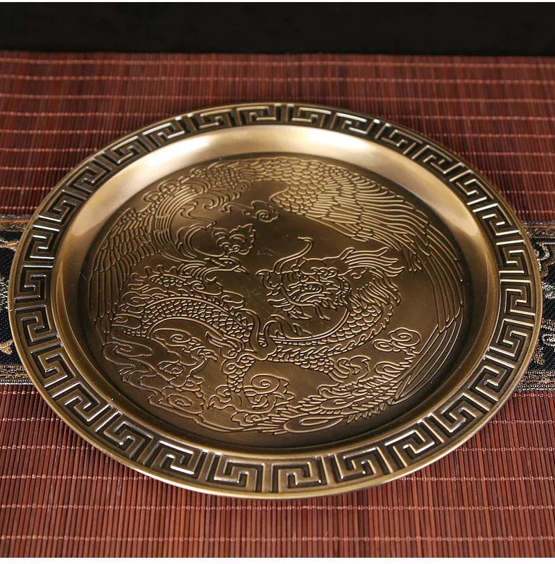 Vintage Bronze Kung Fu Tea Set with Gift Box Tray Coffee & tea sets gifting by julia m