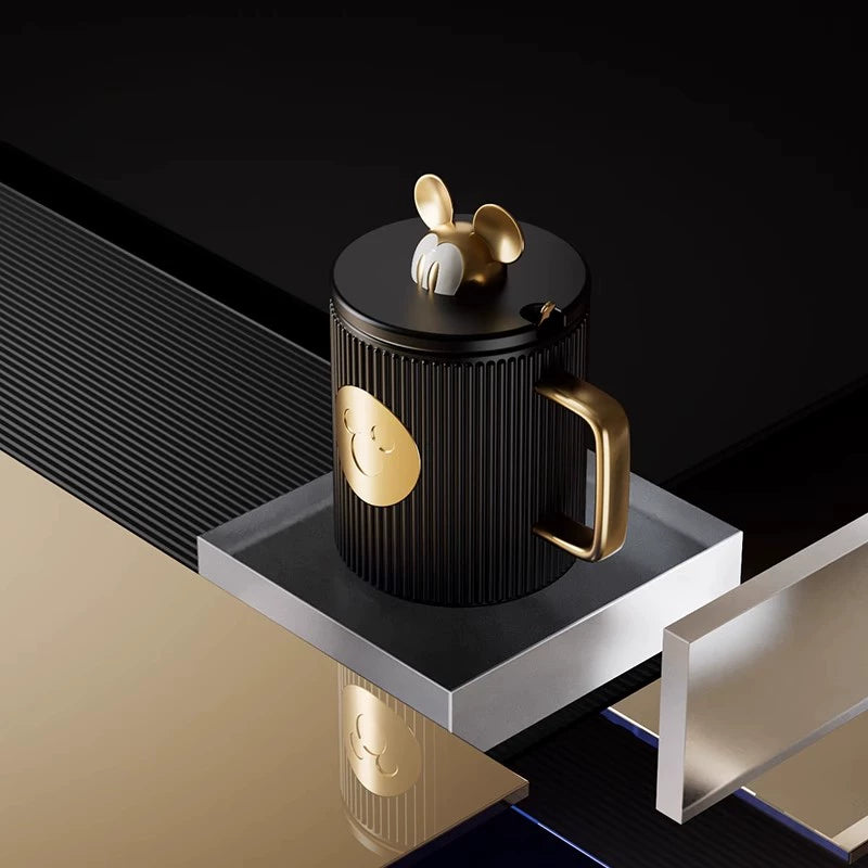 Wedding Gift Gift for Newlyweds Practical Couple Commemorative Pair of Cup Set Box Senior Friends gifting by julia m Organ Indigo Black (free spoon)