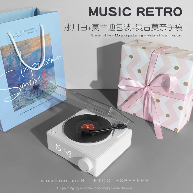 Gift for Girlfriend Niche Style Fancy Graduate Day gifting by julia m Glacier White ~ Morandi handmade packaging(Monet Retro Handbag)