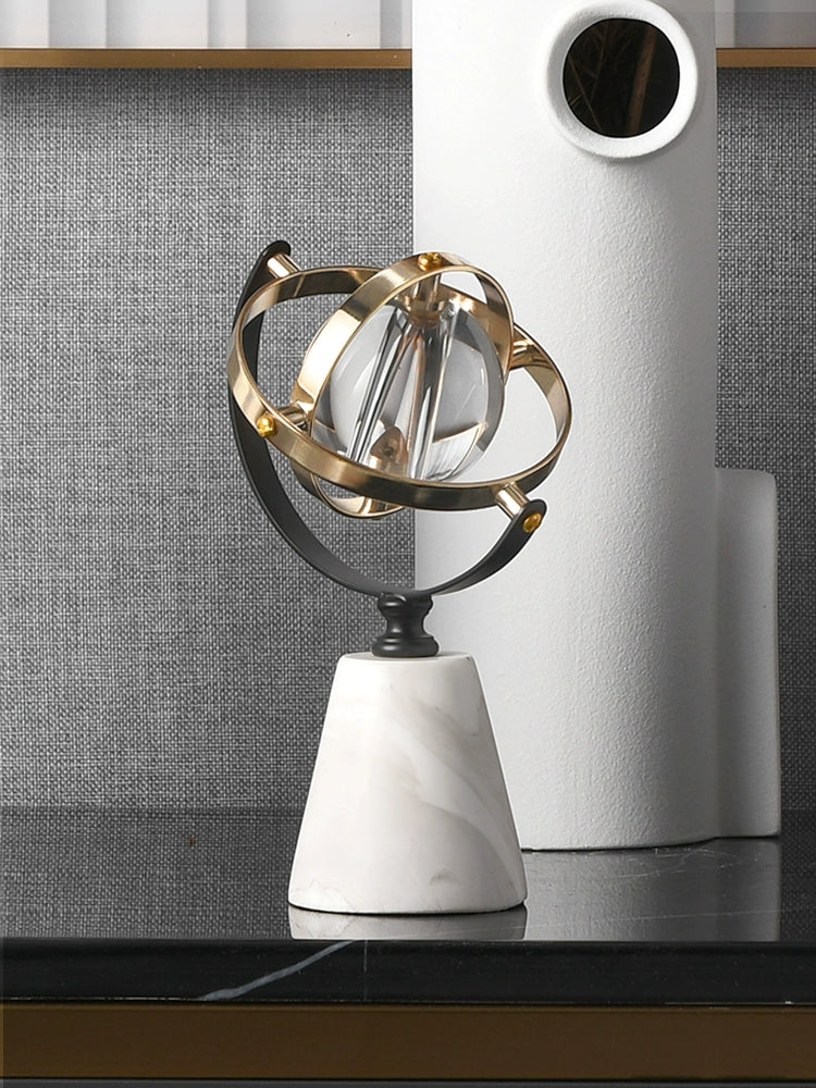 Crystal Art Ornaments Living Room Desk Earth Instrument Gifting By Julia M