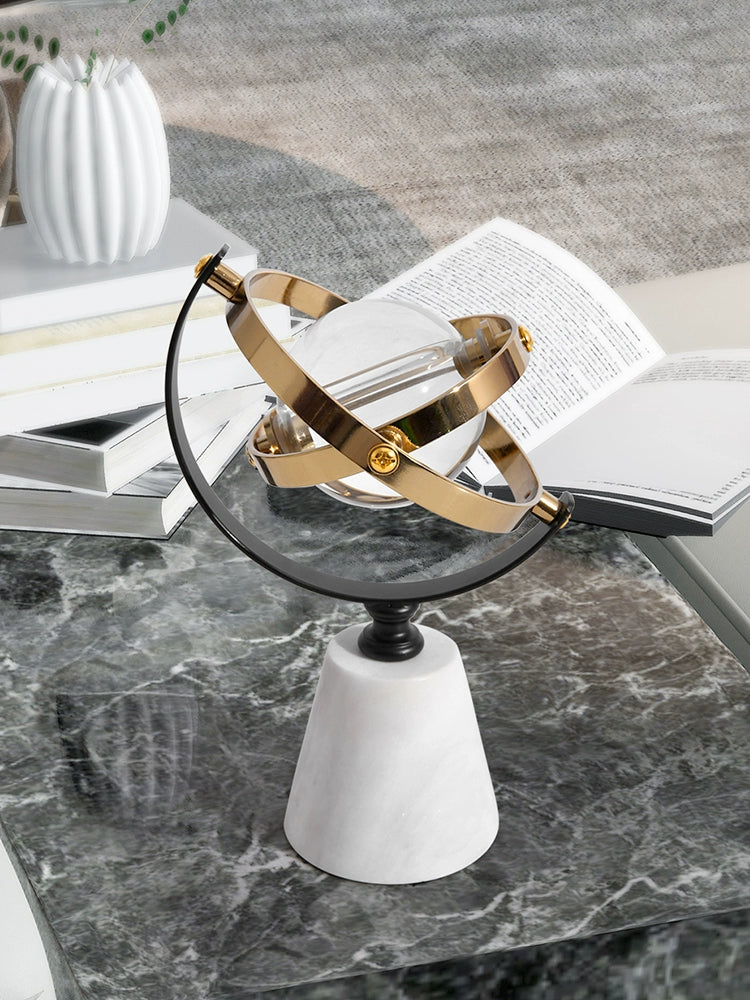 Crystal Art Ornaments Living Room Desk Earth Instrument Gifting By Julia M