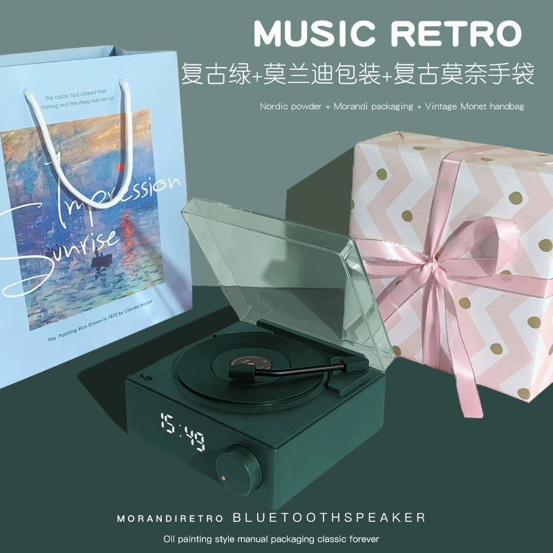 Gift for Girlfriend Niche Style Fancy Graduate Day gifting by julia m Retro Green + Morandi handmade packaging(Monet Retro Handbag)
