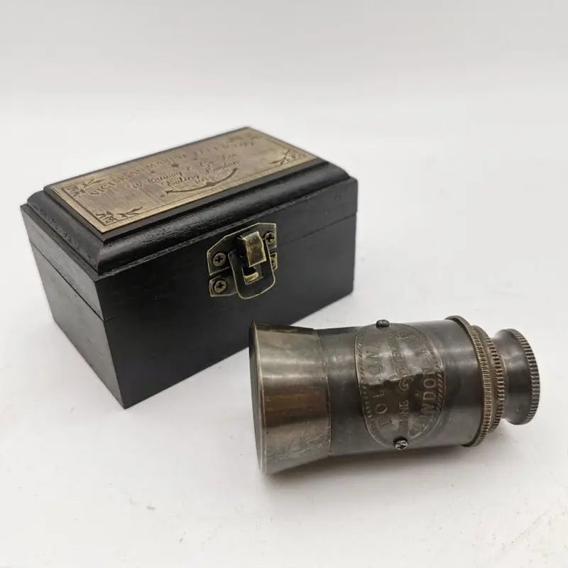 Antique Style Copper Monocular Telescope Ornament Retro Classic Telescopic Portable telescope gifting by julia m