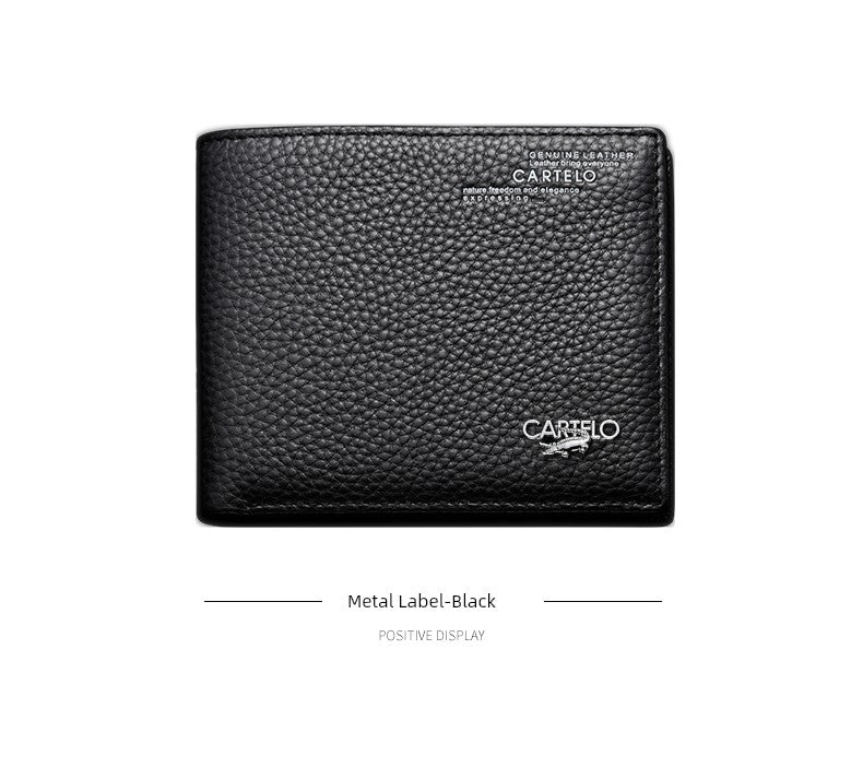 Men Genuine Leather Gift Wallet for Husband Valentine's Day gifting by julia m