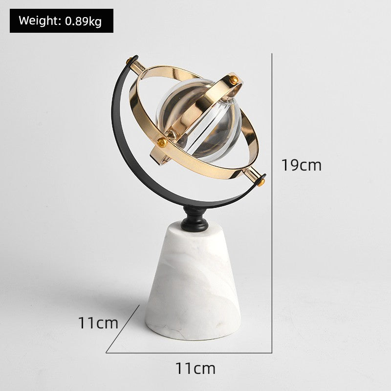 Crystal Art Ornaments Living Room Desk Earth Instrument Gifting By Julia M 123093 marble Crystal astrological ornaments