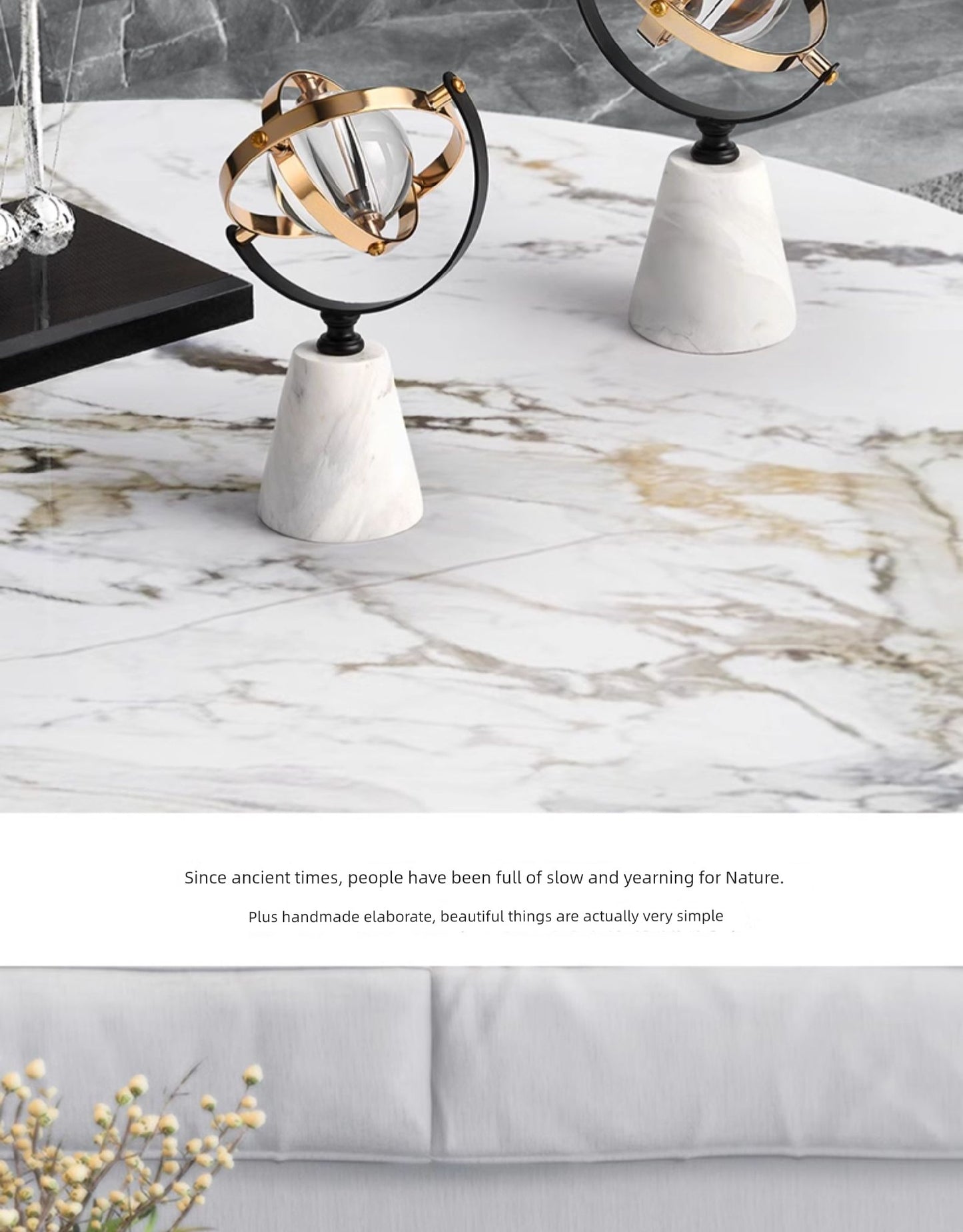 Crystal Art Ornaments Living Room Desk Earth Instrument Gifting By Julia M