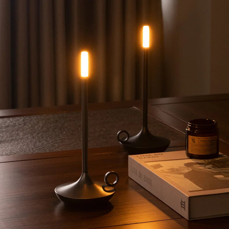 Table lamp for bedroom Rechargeable Wireless touch lamp Camping candle Creative lamp rechargeable USB-C desk lamp gifting by julia m
