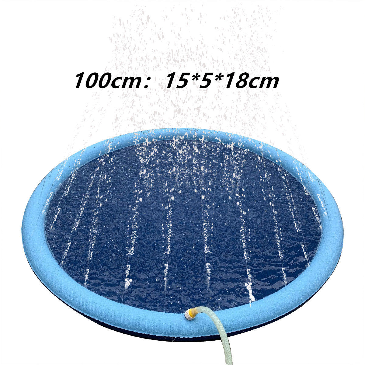 Luxury Pet Water Spray Splash Pad for Kids & Pets🐾 Pet Dog Pool Summer Outdoor Water Toys Gifting By Julia M Blue100cm