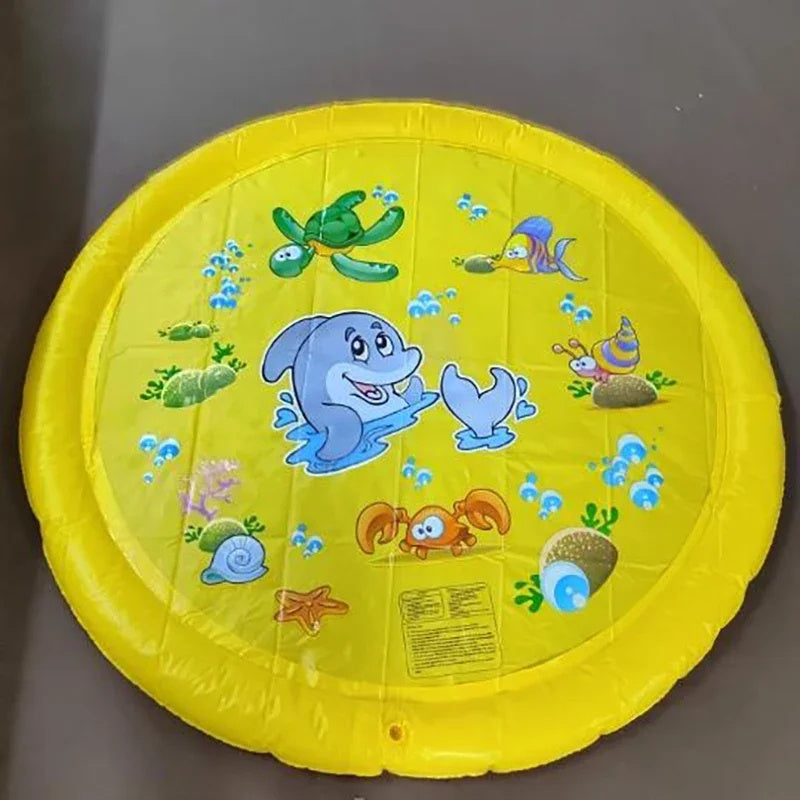 Luxury Pet Water Spray Splash Pad for Kids & Pets🐾 Pet Dog Pool Summer Outdoor Water Toys Gifting By Julia M Yellow170cm