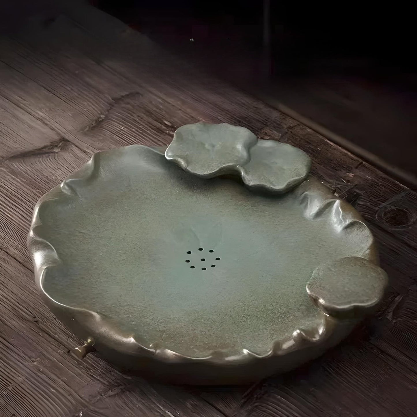Lotus Tea Set with Drainage Tray creativity tea tray Gifting By Julia M tea tray 02