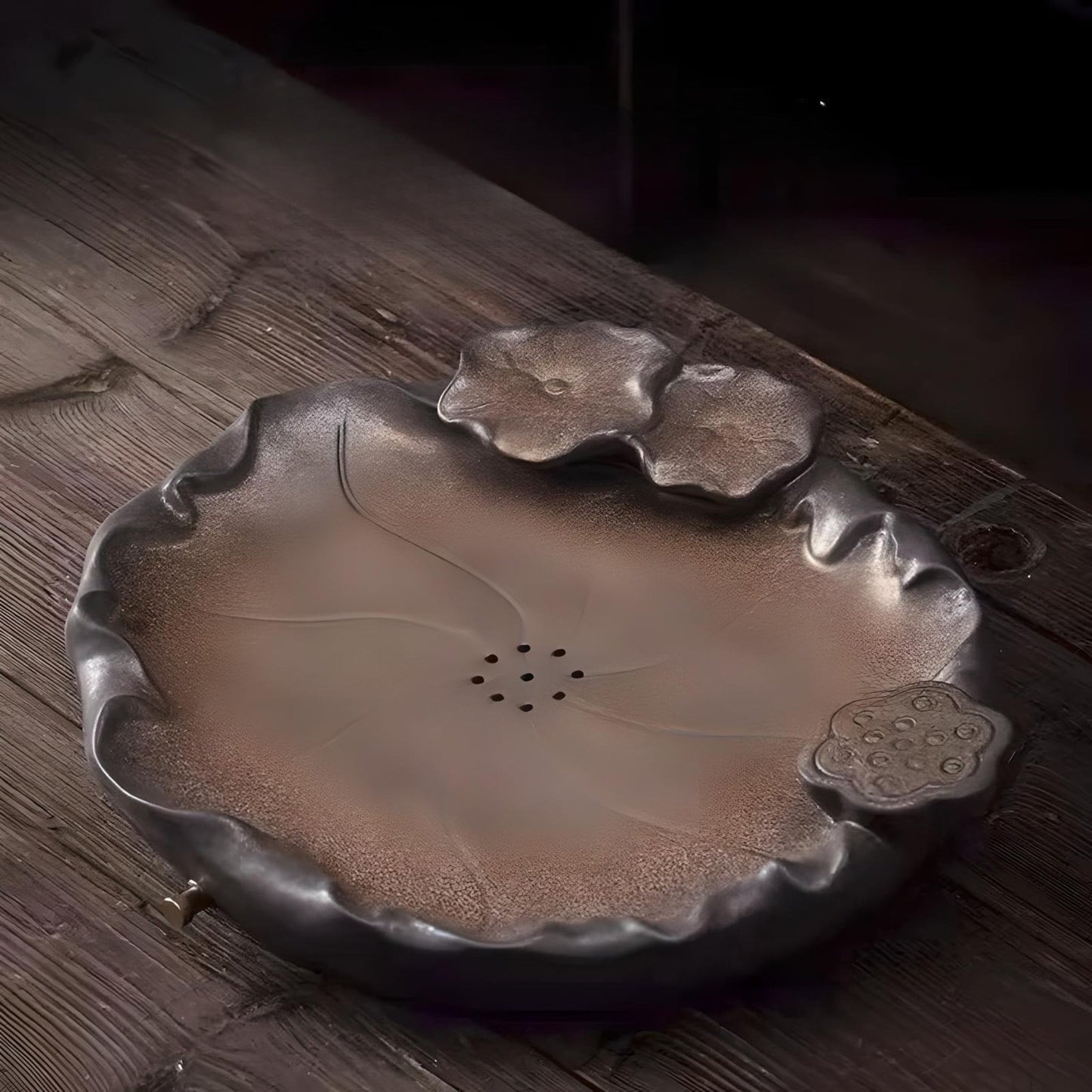 Lotus Tea Set with Drainage Tray creativity tea tray Gifting By Julia M tea tray 01
