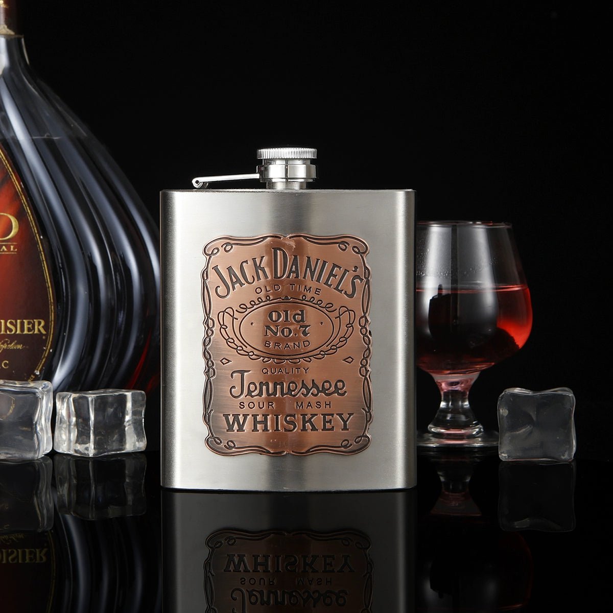 Retro Nostalgic Wine Pot 304 Stainless Steel Thickened Portable Outdoor Travel Portable Small Wine Pot Flat Liquor Bottle Wine Set Gifting By Julia M