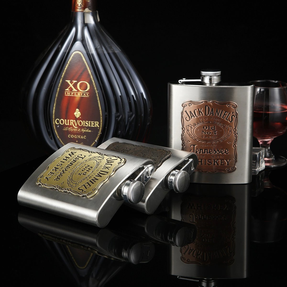 Retro Nostalgic Wine Pot 304 Stainless Steel Thickened Portable Outdoor Travel Portable Small Wine Pot Flat Liquor Bottle Wine Set Gifting By Julia M