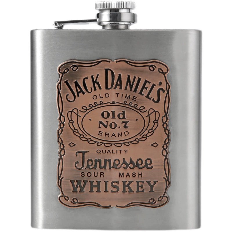Retro Nostalgic Wine Pot 304 Stainless Steel Thickened Portable Outdoor Travel Portable Small Wine Pot Flat Liquor Bottle Wine Set Gifting By Julia M
