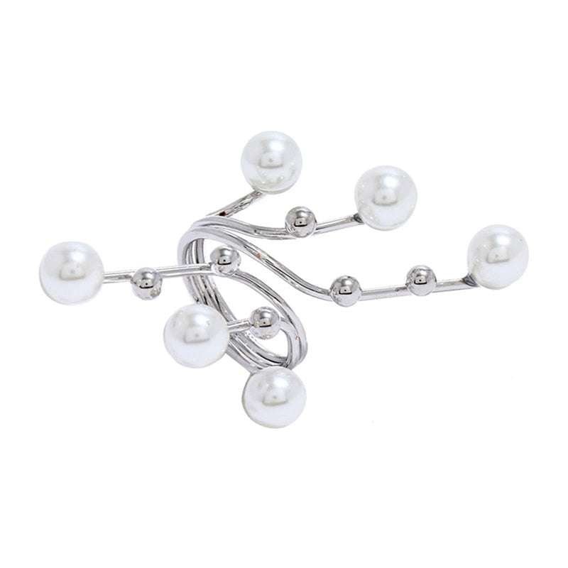 1PC Exaggeration Double Layer Large Pearl Rings Rings Gifting By Julia M SV