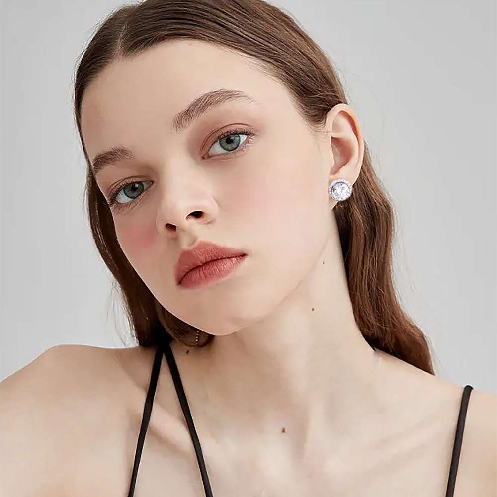 2 Carat Real Moissanite Stud Earrings Earrings gifting by julia m