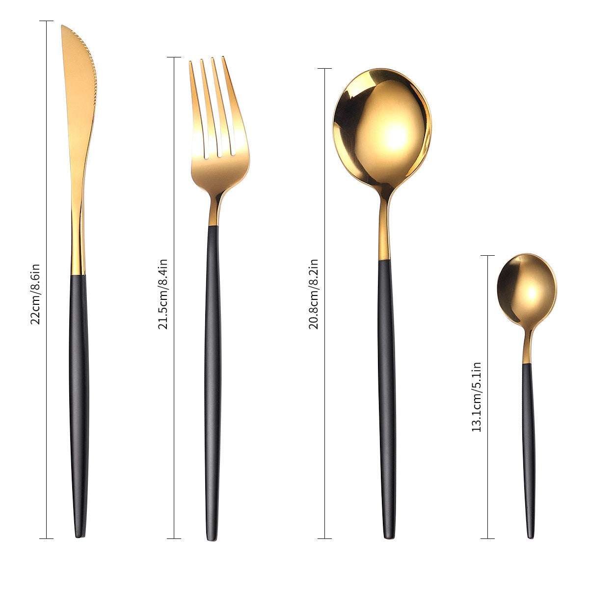 24pcs Gold Dinnerware Set Stainless Steel Dinnerware Sets Gifting By Julia M
