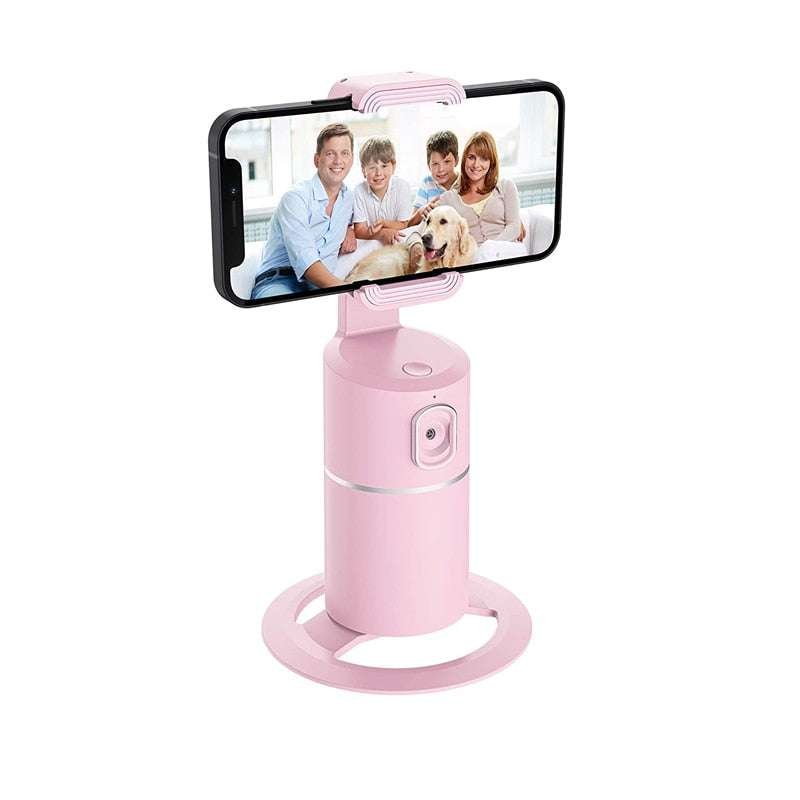 360° Rotation Tripod Mount Smart Phone Tracking Mobile Phone & Tablet Tripods & Monopods gifting by julia m China Pink