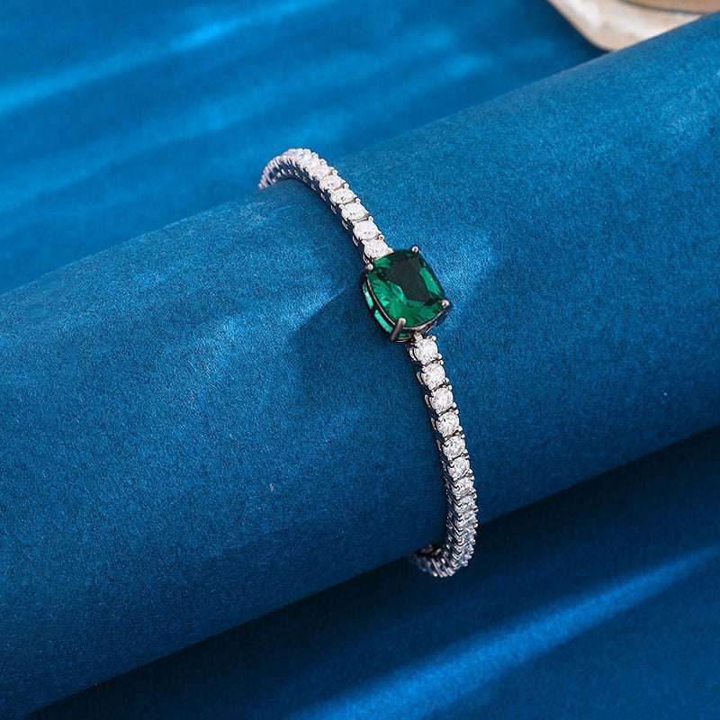 4ct Real Moissanite Tennis Bracelet on Emerald Cut Stone Bracelets gifting by julia m