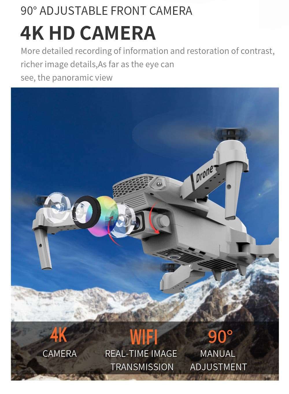 4k Dual Camera Drone flying toys gifting by julia m