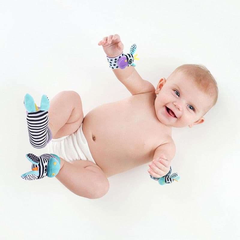 4PCS/SET Stuffed Animals Baby Rattle Toys Stuffed Animals Baby Rattle T Gifting By Julia M