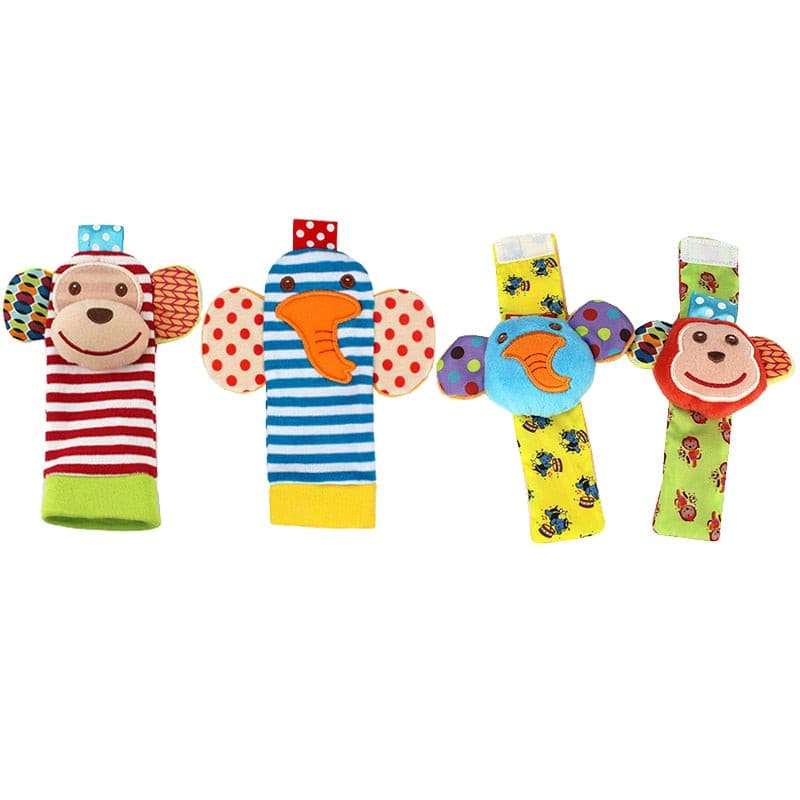 4PCS/SET Stuffed Animals Baby Rattle Toys Stuffed Animals Baby Rattle T Gifting By Julia M 4pcs 877