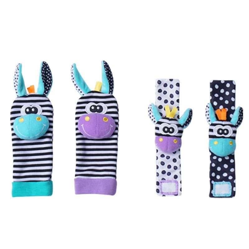 4PCS/SET Stuffed Animals Baby Rattle Toys Stuffed Animals Baby Rattle T Gifting By Julia M 4pcs 005