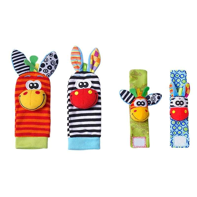 4PCS/SET Stuffed Animals Baby Rattle Toys Stuffed Animals Baby Rattle T Gifting By Julia M 4pcs 001
