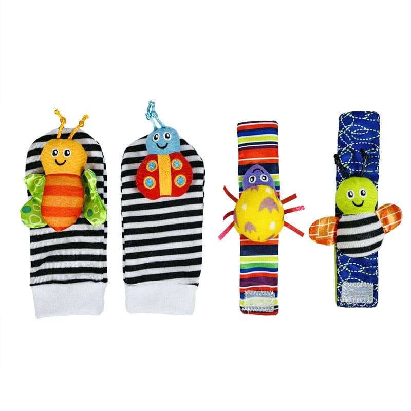4PCS/SET Stuffed Animals Baby Rattle Toys Stuffed Animals Baby Rattle T Gifting By Julia M 4pcs 872