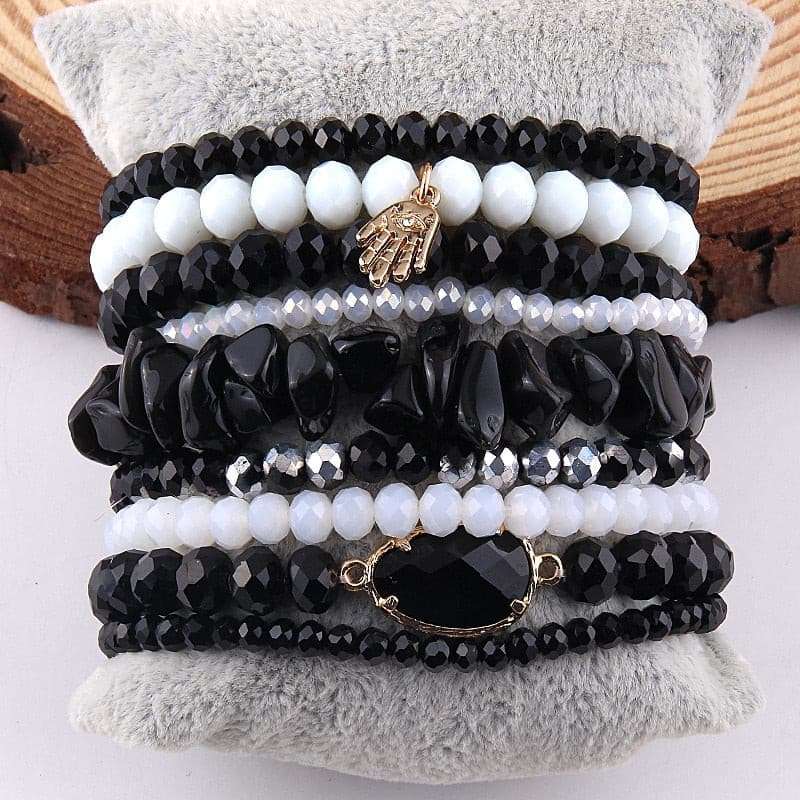 9pc Designer Beaded Bracelet Set Bracelets Gifting By Julia M