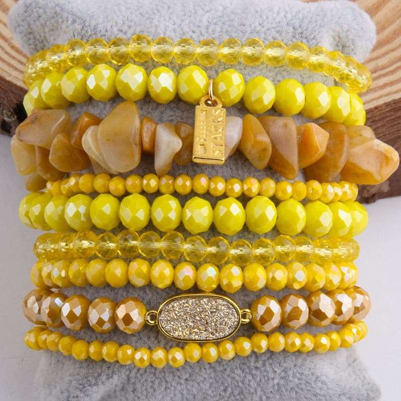 9pc Designer Beaded Bracelet Set Bracelets Gifting By Julia M