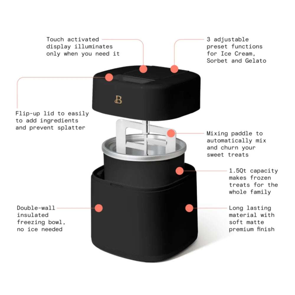Activated Black Sesame Ice Cream Maker ice cream makers Gifting By Julia M