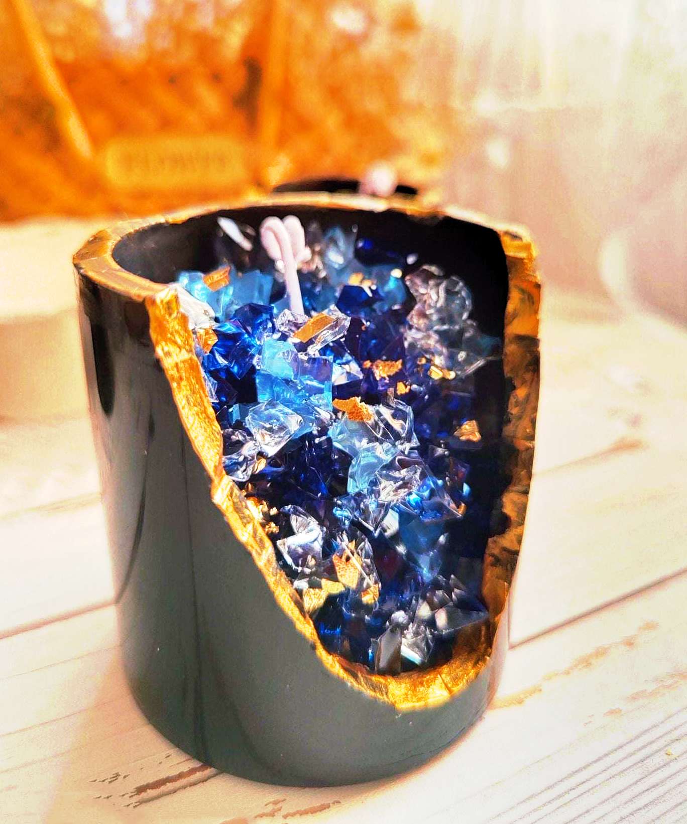 Amethyst Crystal Bliss Candle Candles gifting by julia m
