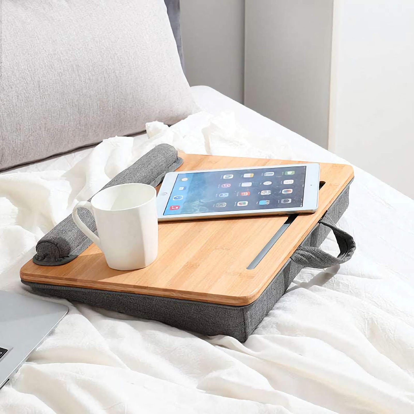Bamboo Lap Desk - Japanese Style Bed sofa laptop desk Gifting by Julia M