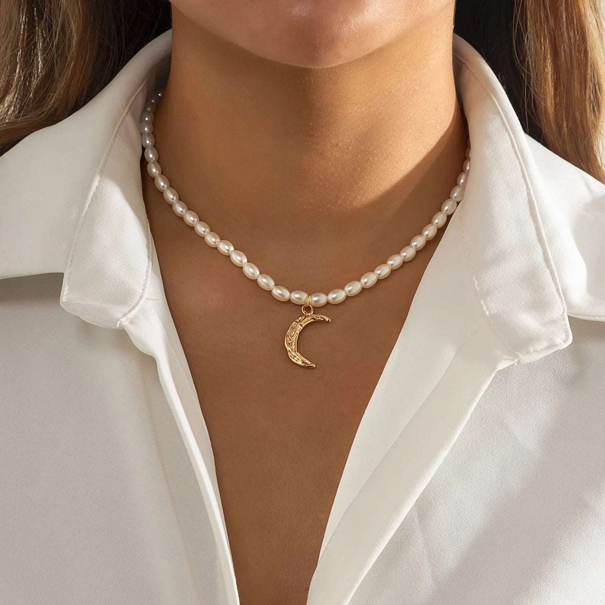 Baroque Pearl Chain Necklace Neckaces gifting by julia m