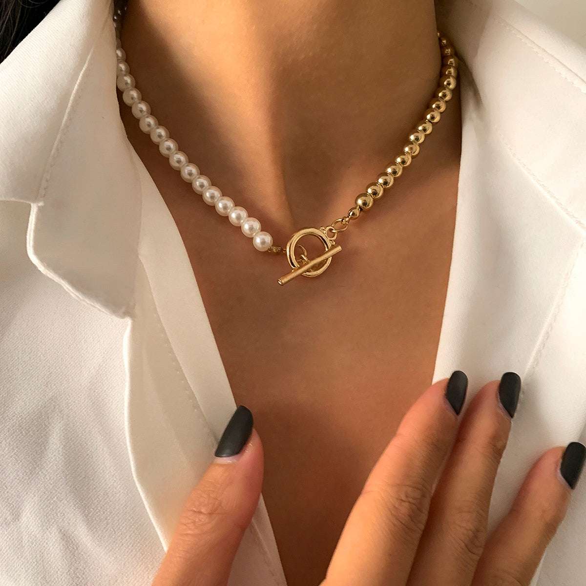 Baroque Pearl Chain Necklace Neckaces gifting by julia m