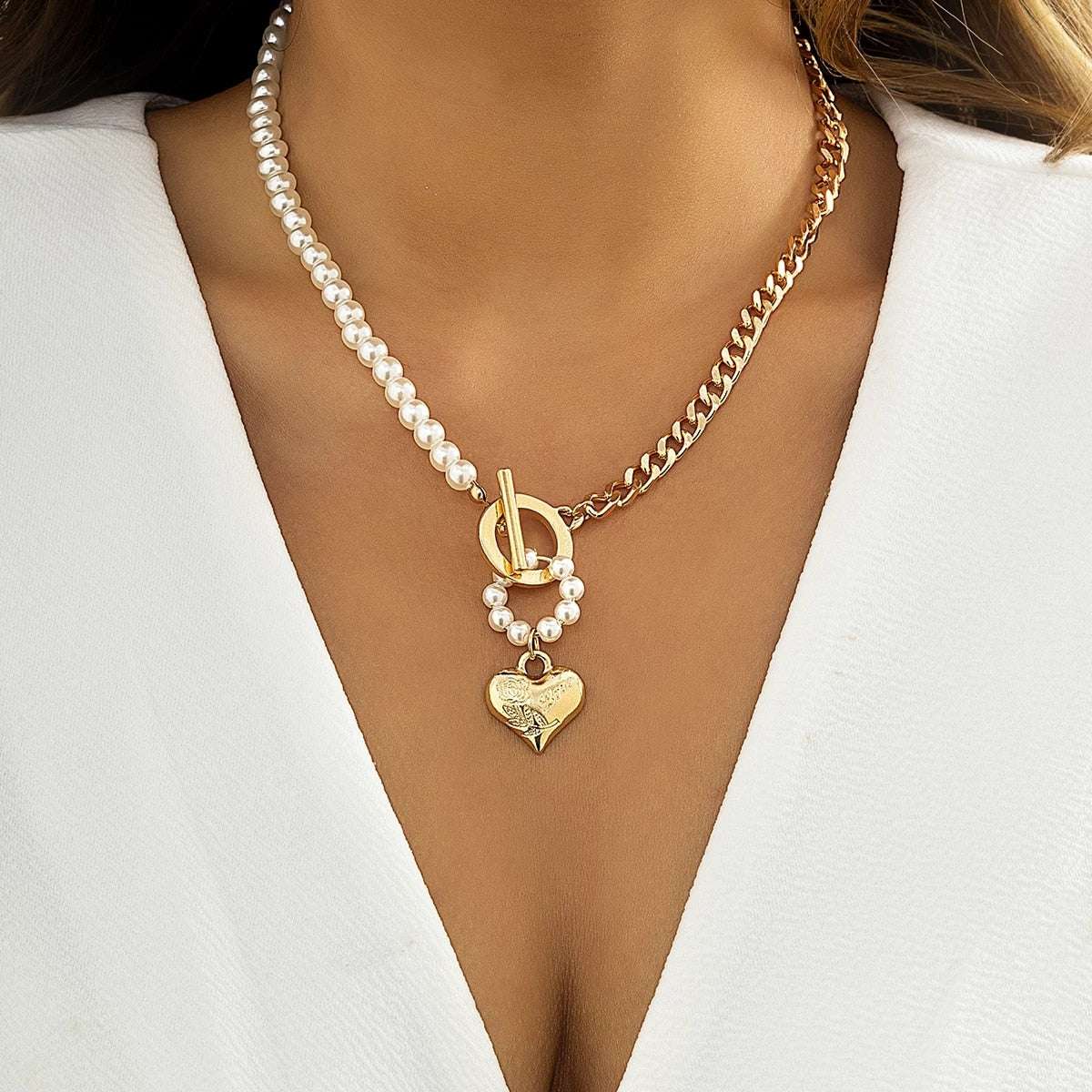 Baroque Pearl Chain Necklace Neckaces gifting by julia m