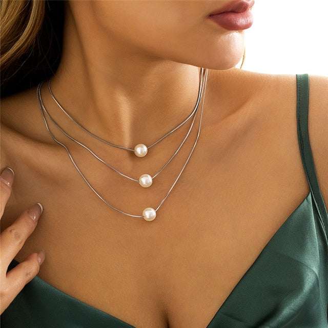 Baroque Pearl Chain Necklace Neckaces gifting by julia m