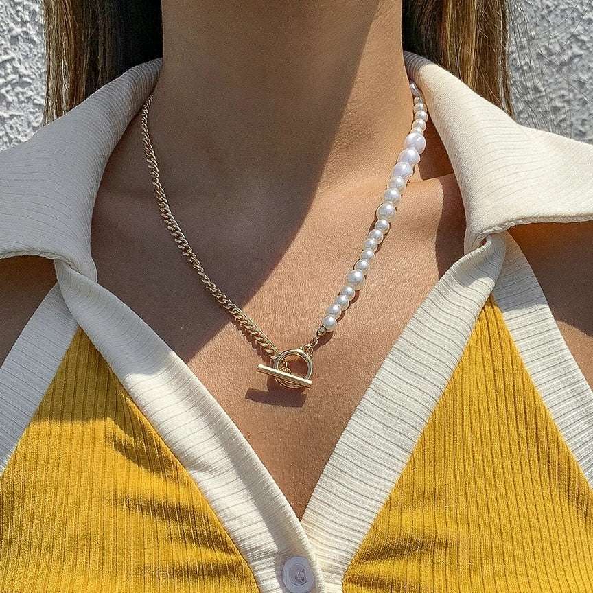 Baroque Pearl Chain Necklace Neckaces gifting by julia m