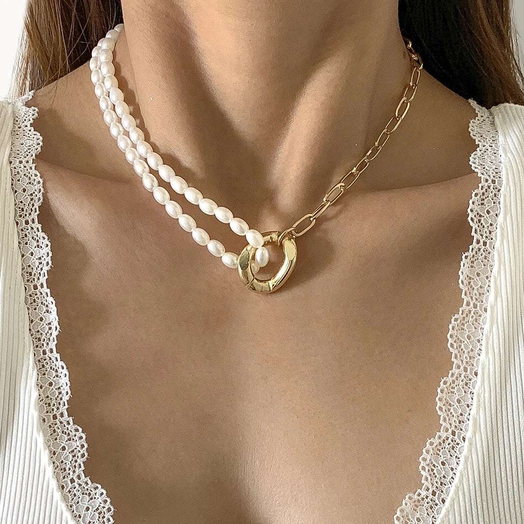Baroque Pearl Chain Necklace Neckaces gifting by julia m