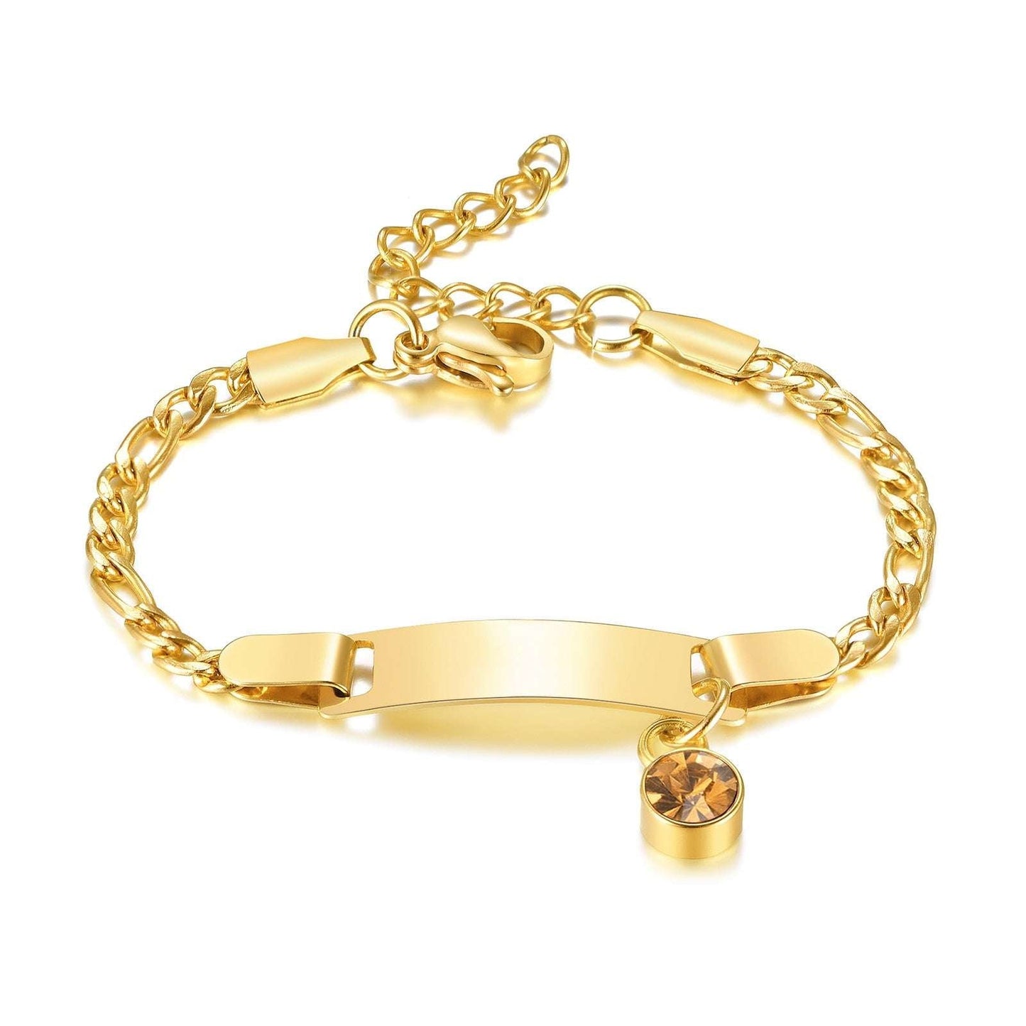 Birthstone Bracelet for Babies/kids Bracelets gifting by julia m style 11 NO Engrave