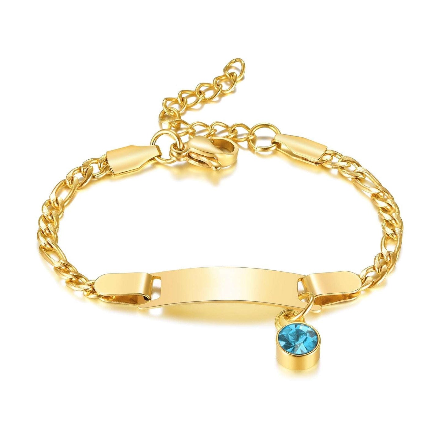 Birthstone Bracelet for Babies/kids Bracelets gifting by julia m style 12 NO Engrave